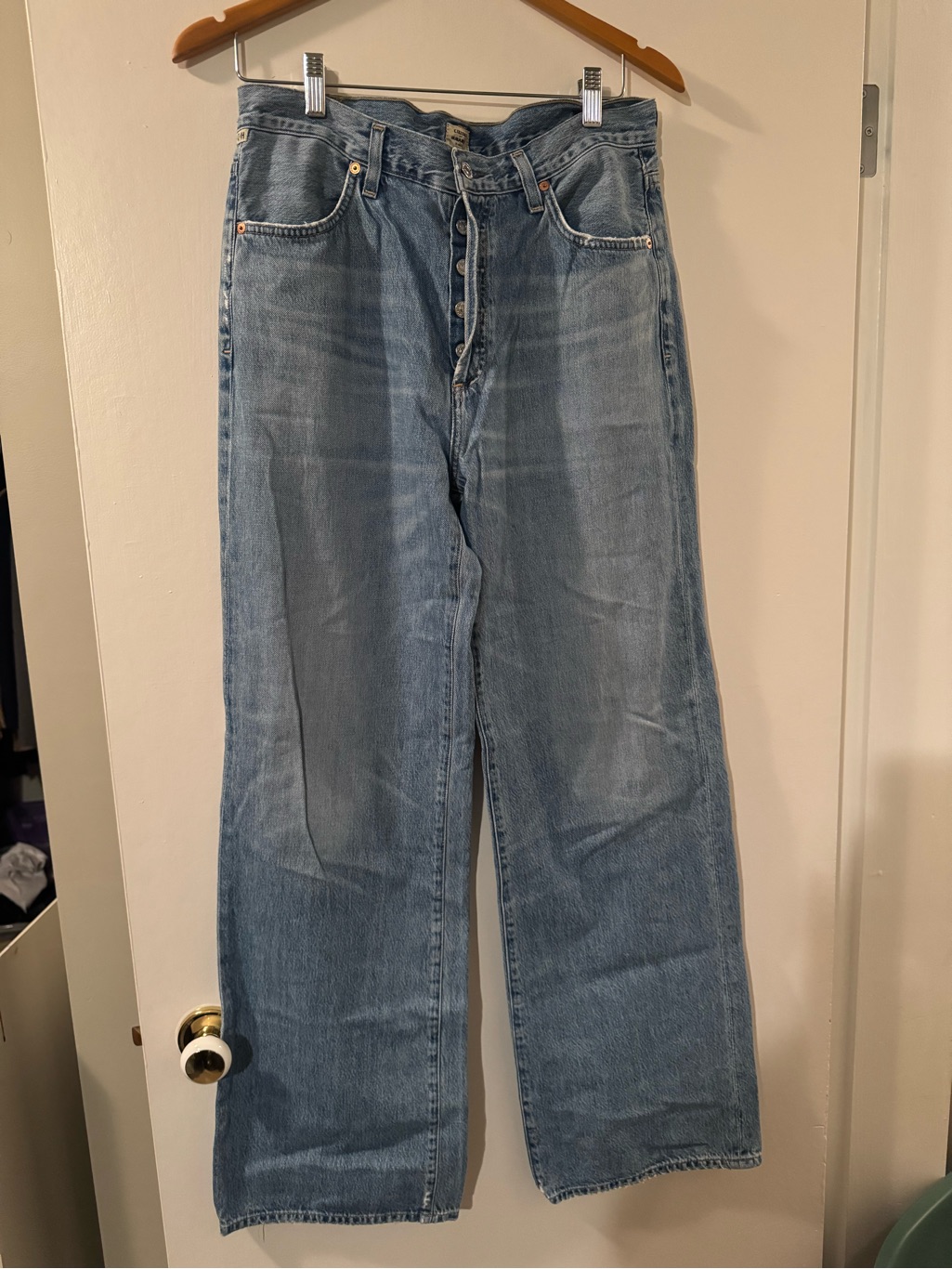 Citizens Of Humanity Annina Light Blue Wide Leg Jeans